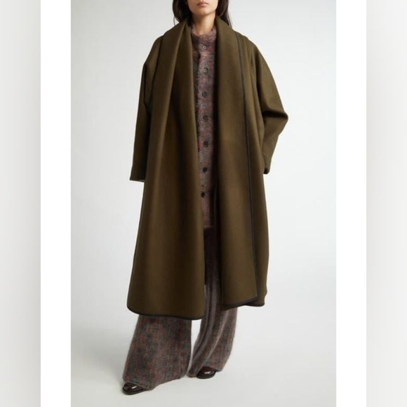 ZANKOV Jackets & Blazers - ZANKOV Women's Julien Oversize 100% Wool Coat In Brown XS/S US 2 - 4 Org $1,995